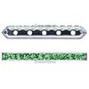 Dreamtime Crystal DC 77730 Rondelle Spacer Bars 5 Hole Fern Green/Silver